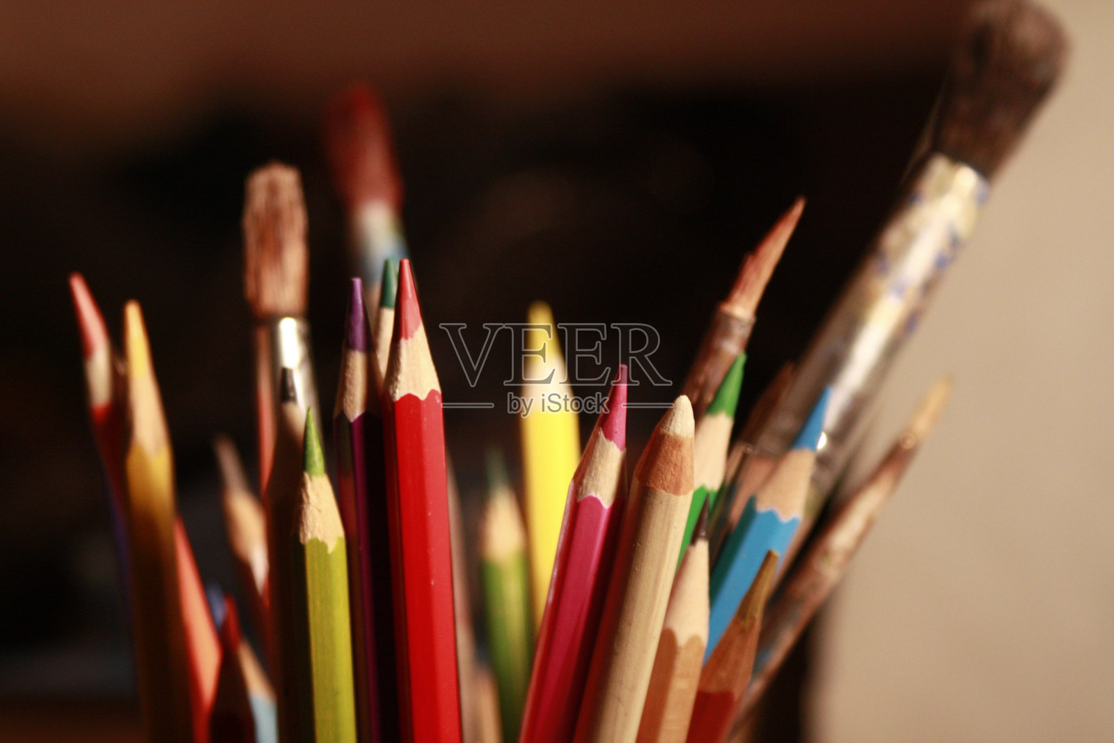 彩色铅笔照片摄影图片