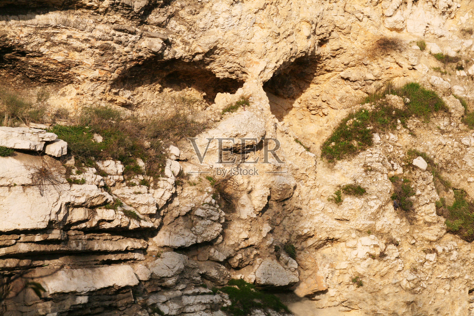 以色列耶路撒冷的头骨岩层照片摄影图片