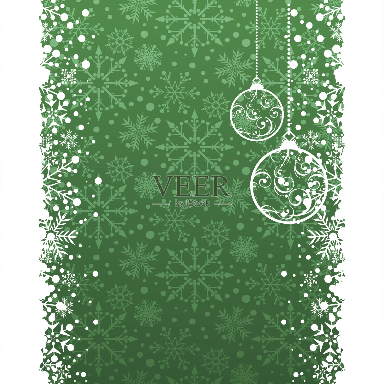 圣诞装饰框。插画图片素材