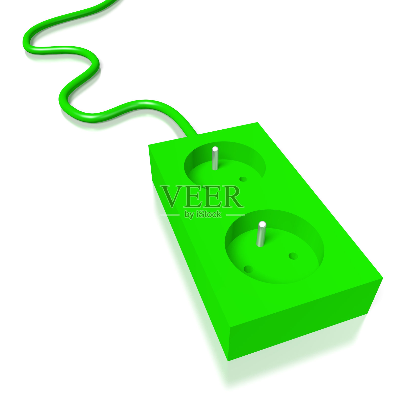 3 d通电的插座照片摄影图片