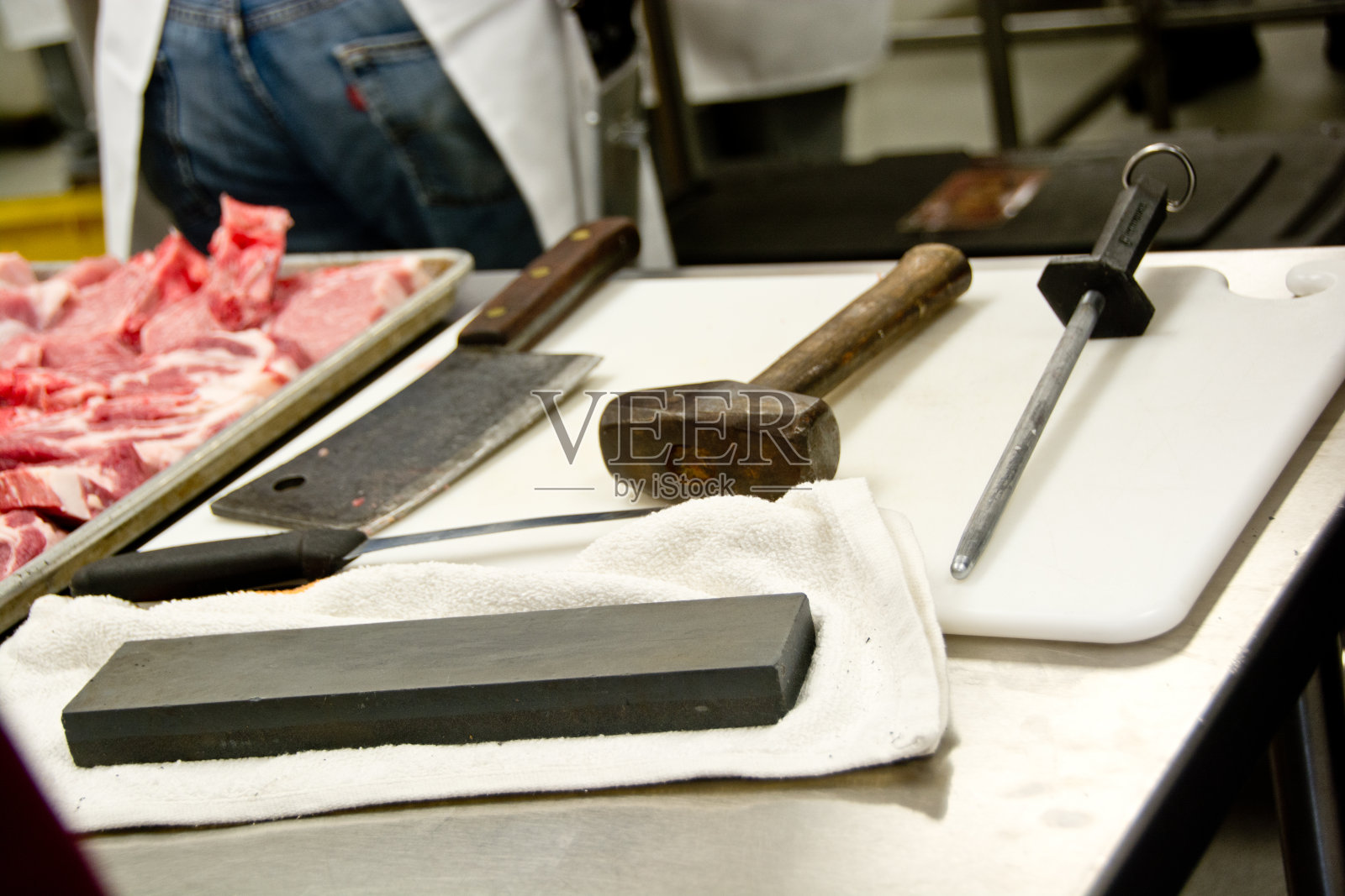 屠夫用的工具照片摄影图片