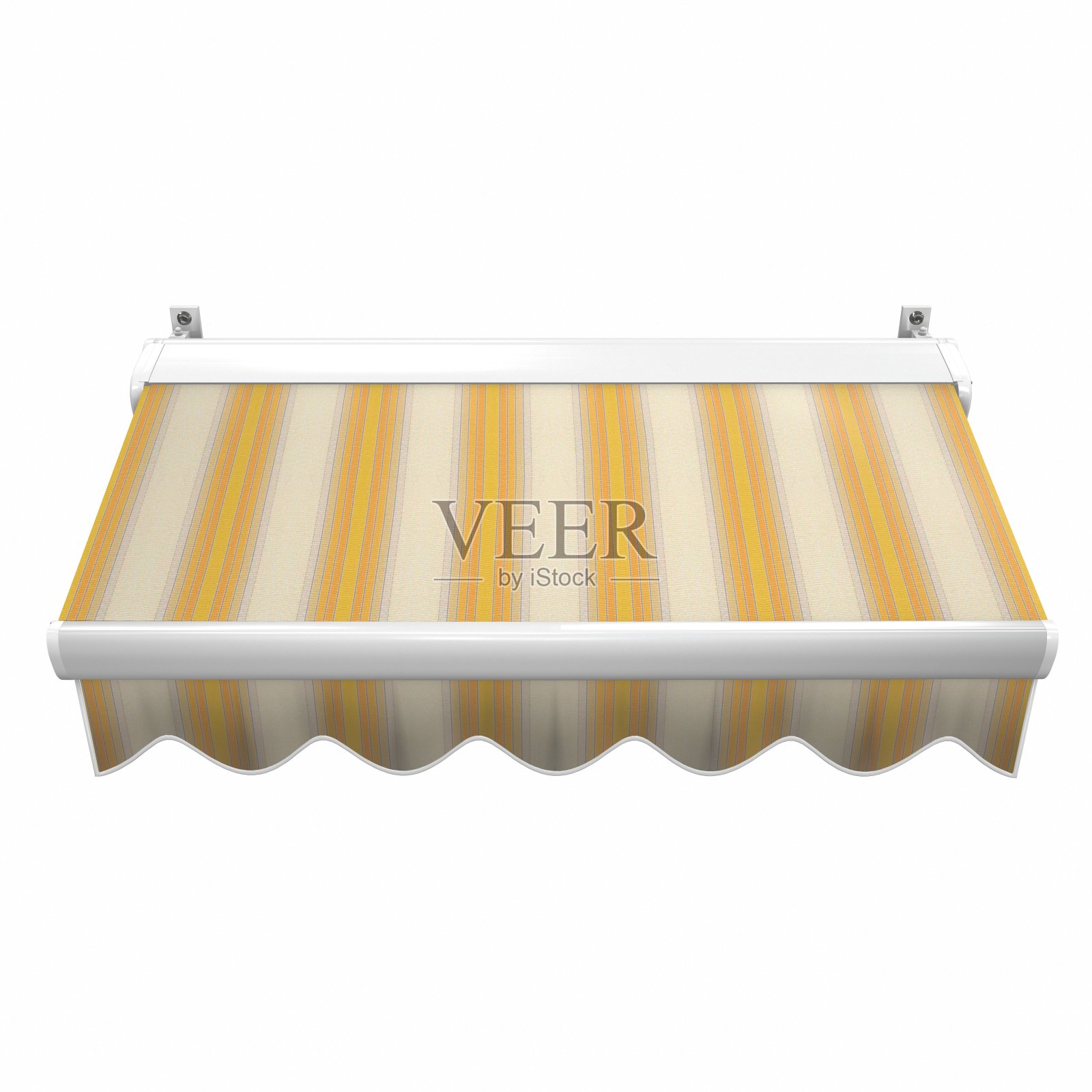 遮阳篷，marques露台波尼。3d插图照片摄影图片