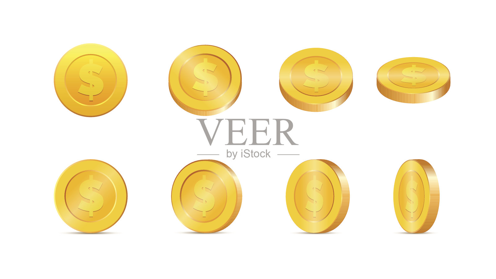 金币插图插画图片素材