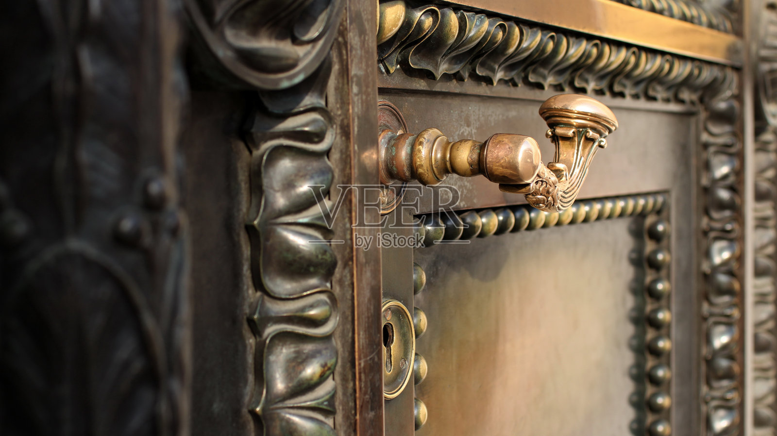 古老的门关闭照片摄影图片