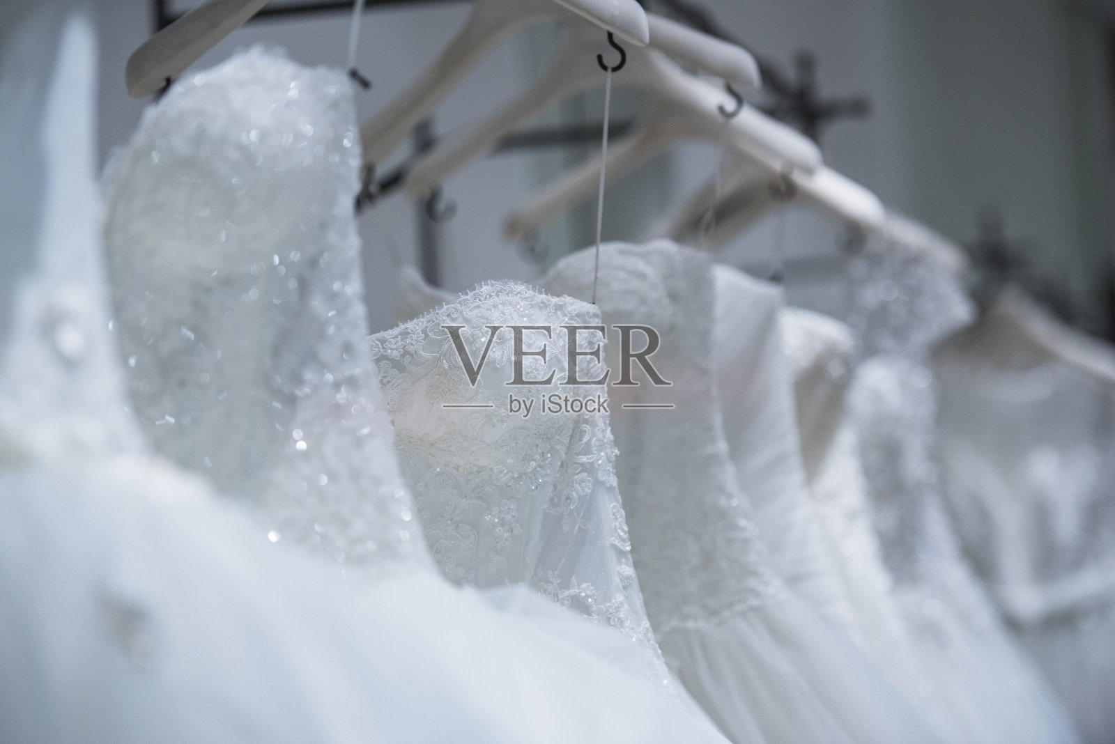 婚纱的细节照片摄影图片