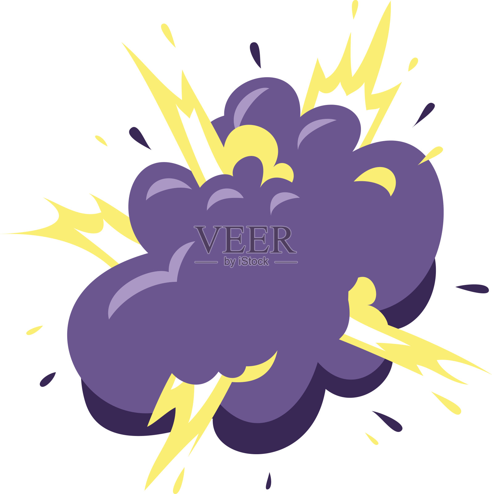 爆轰矢量图。插画图片素材