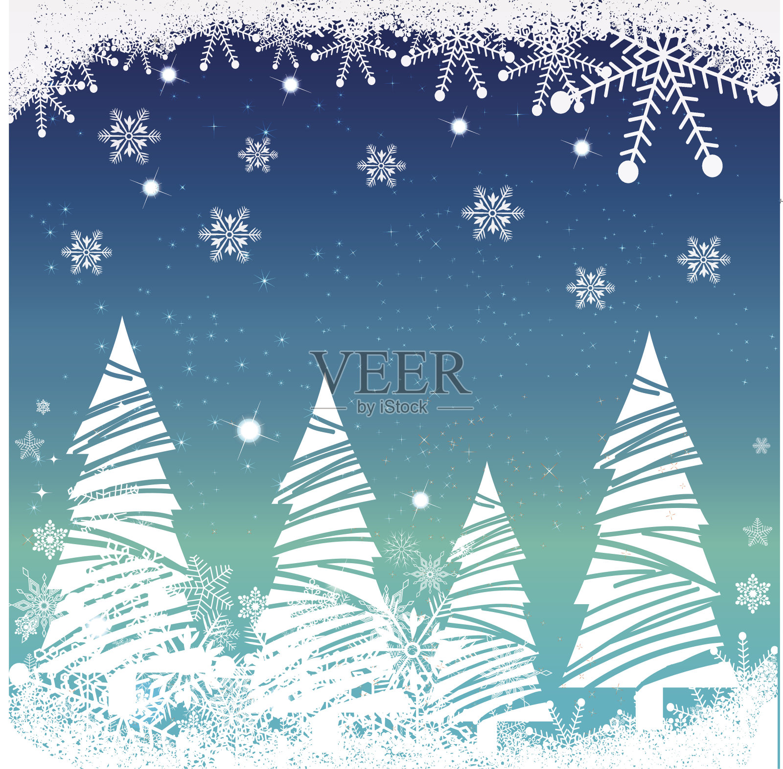 圣诞树-插画插画图片素材