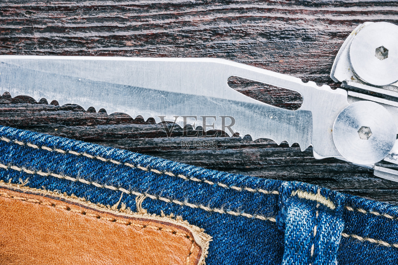 牛仔裤和工具背景照片摄影图片