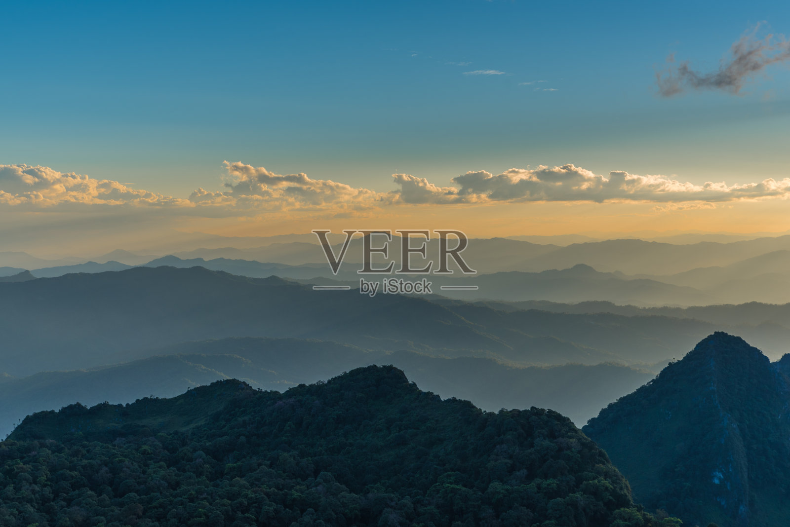 清迈的清岛山照片摄影图片