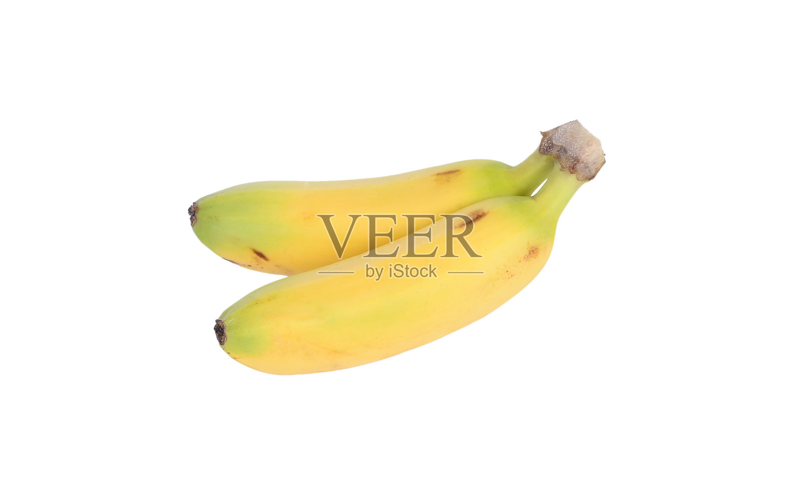 在白色背景上分离的香蕉照片摄影图片