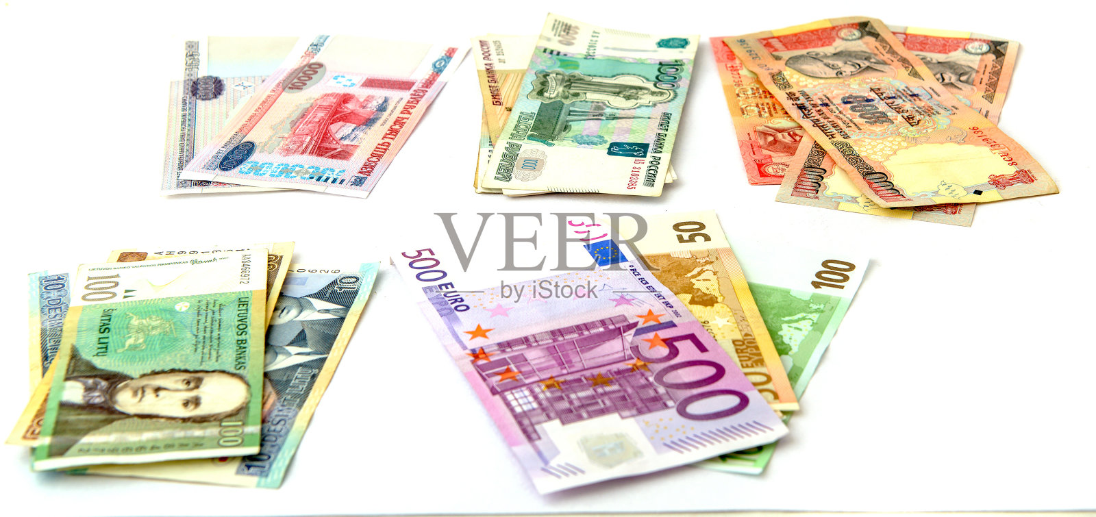 各国的纸币照片摄影图片