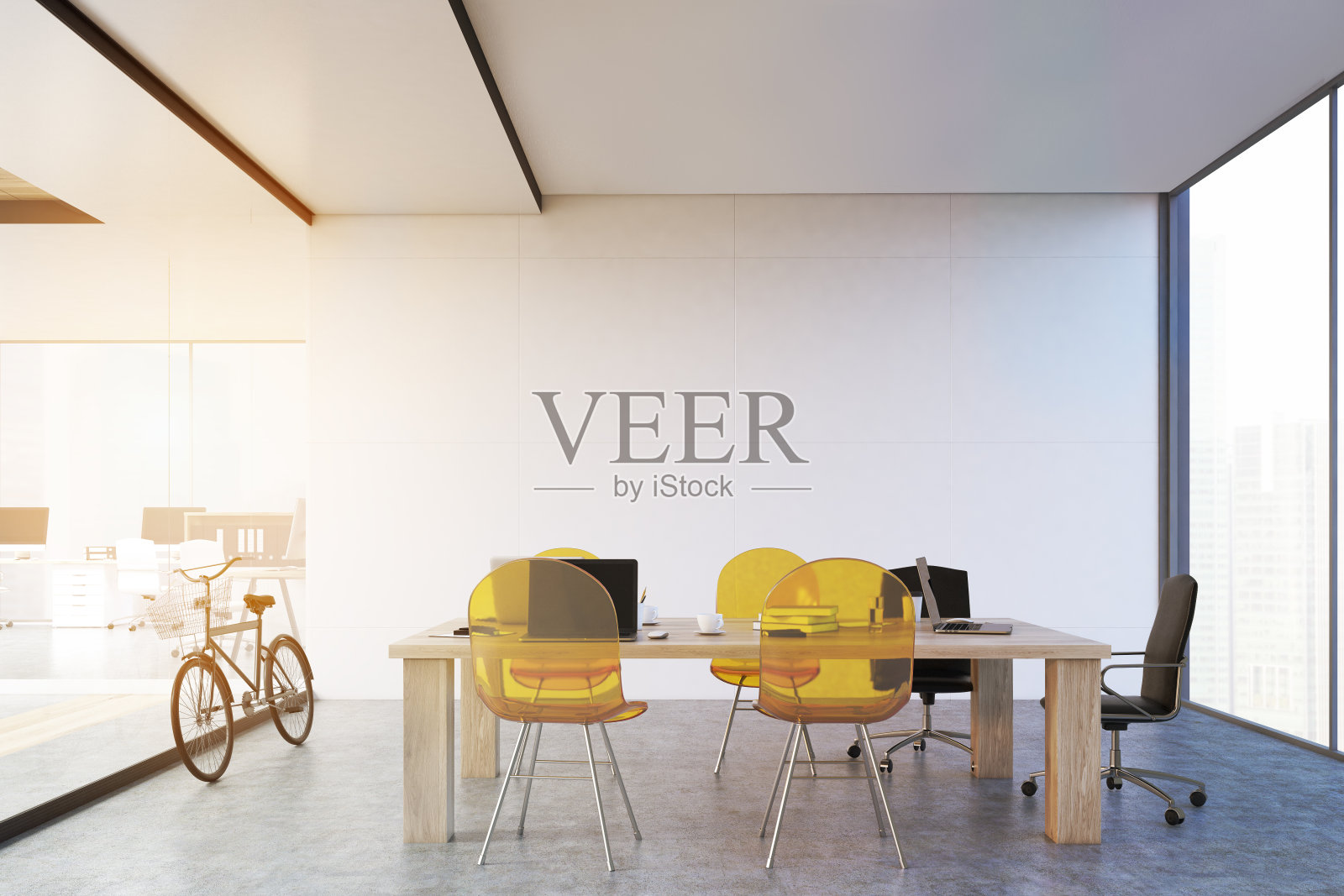 学习和开放式办公室，自行车，调剂照片摄影图片