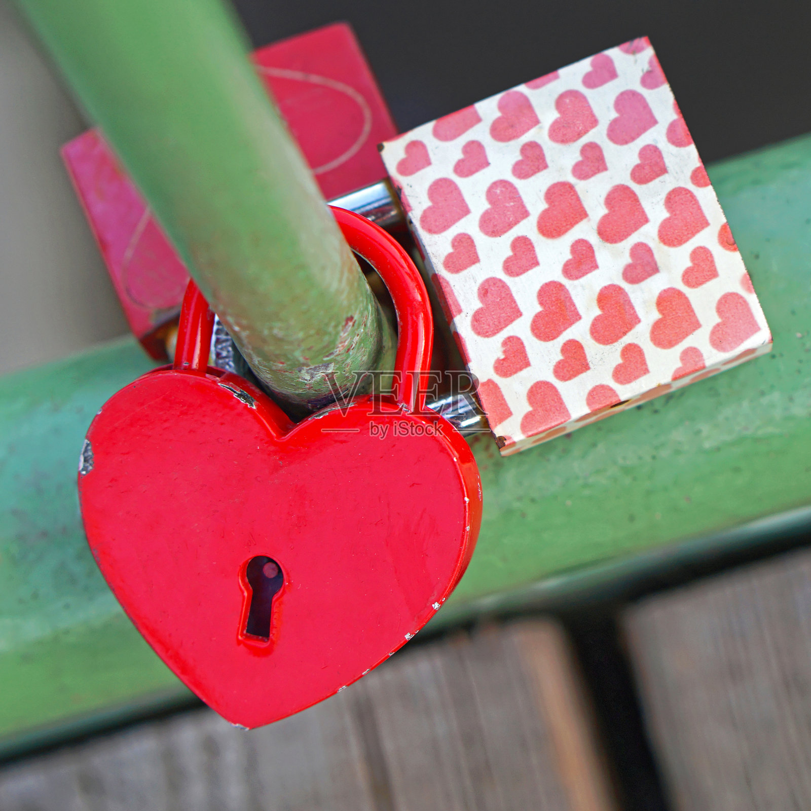 心形锁照片摄影图片