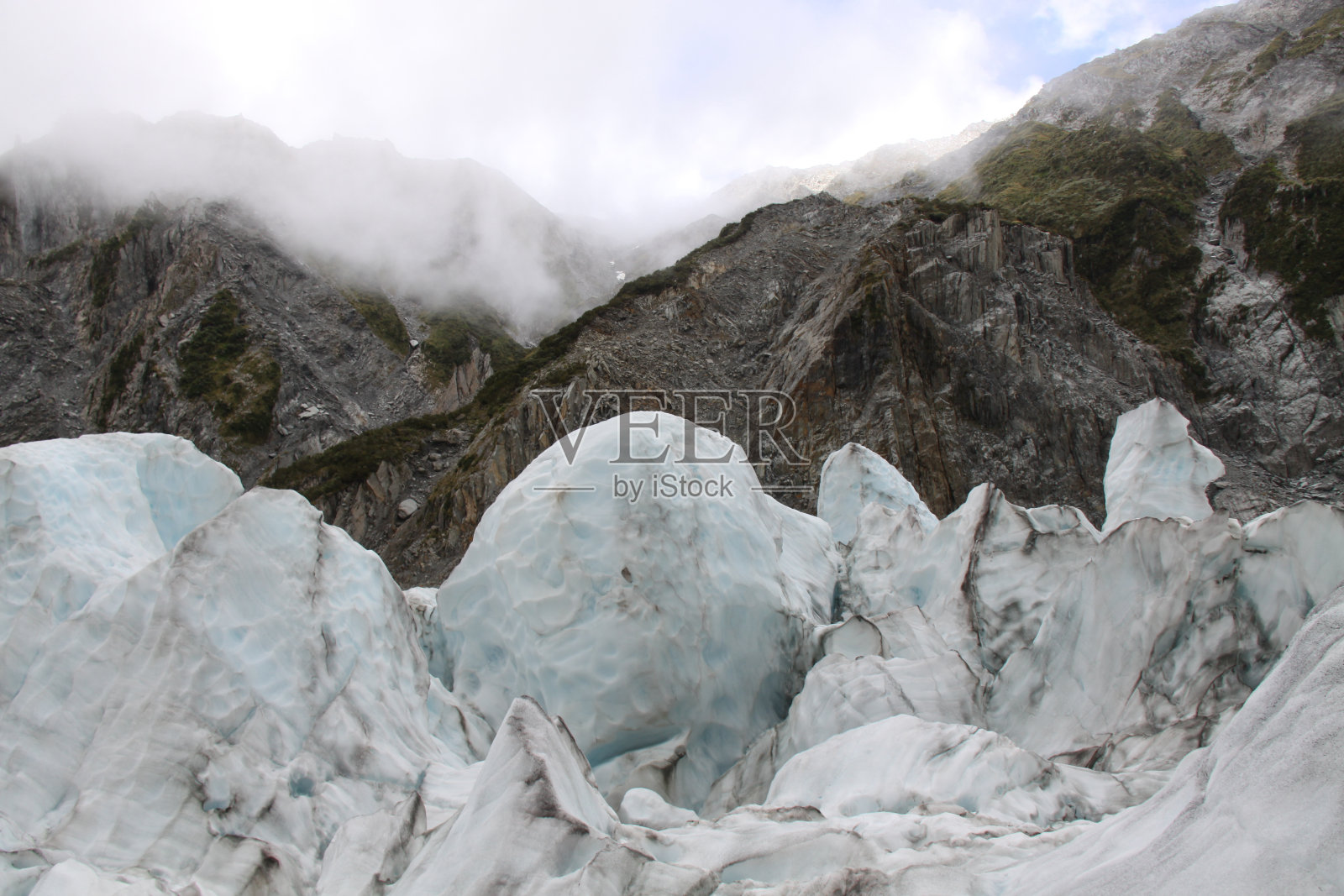 新西兰冰川的形成照片摄影图片