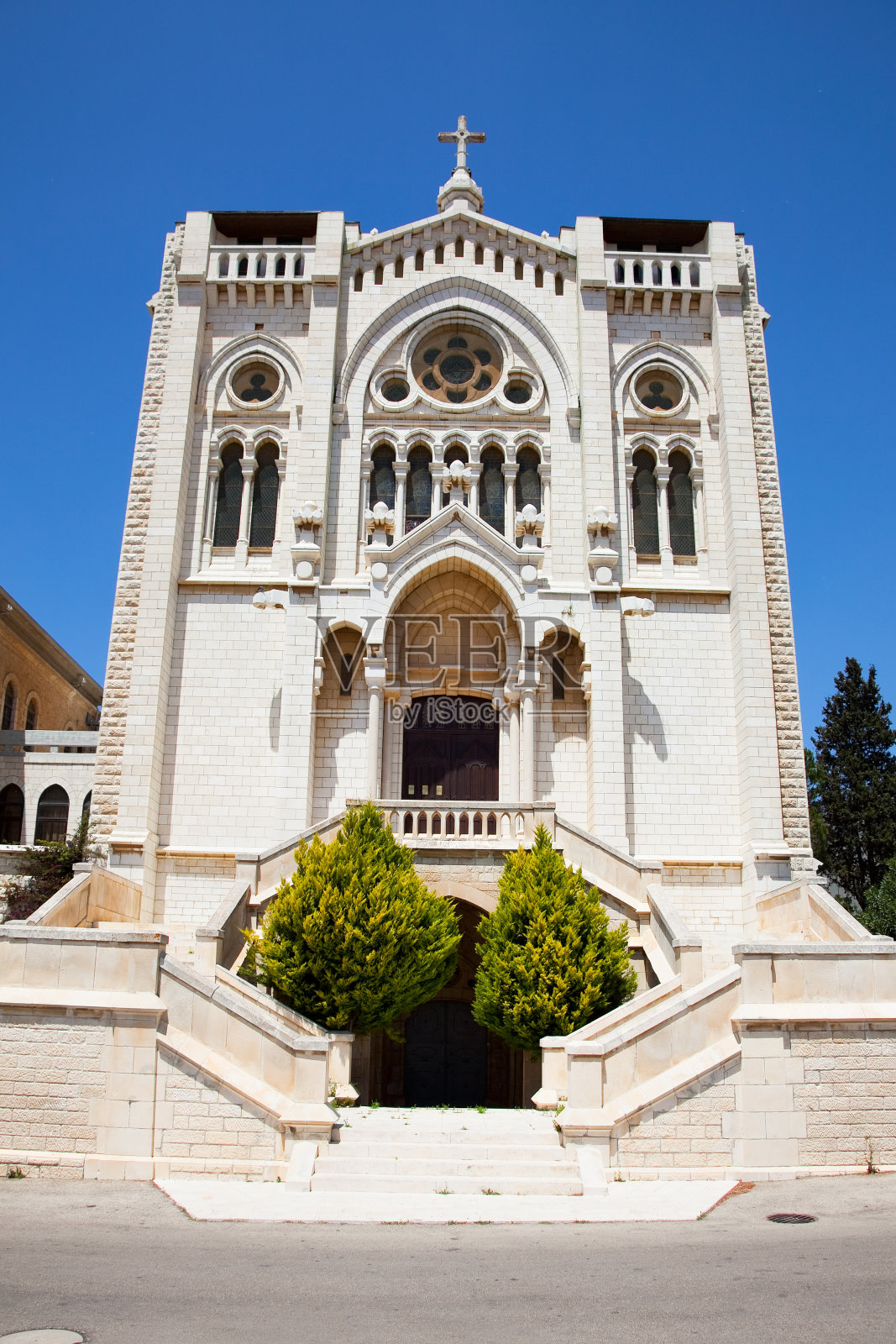 以色列拿撒勒的慈幼会教堂照片摄影图片