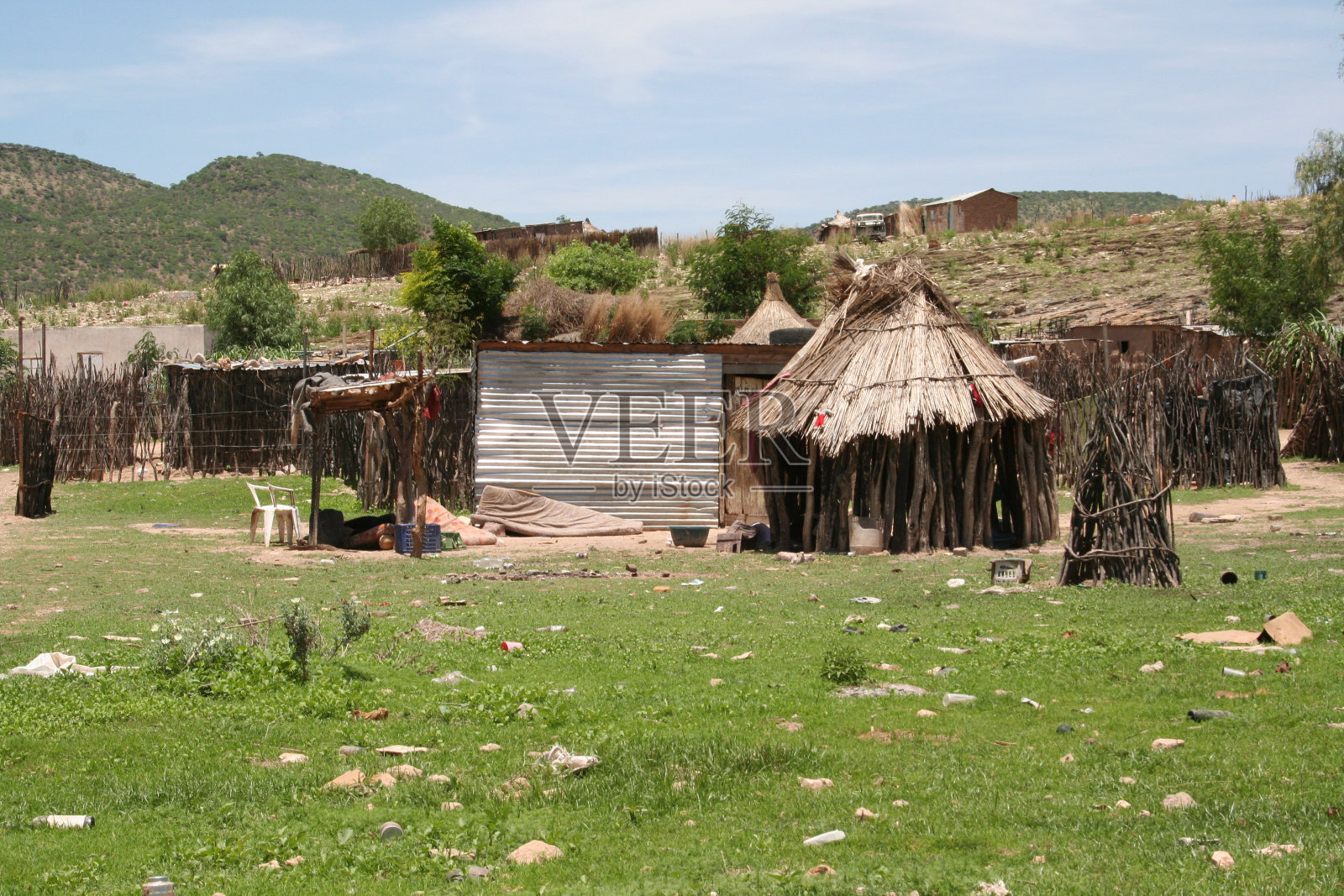 非洲纳米比亚Opuwo附近的Himba村照片摄影图片