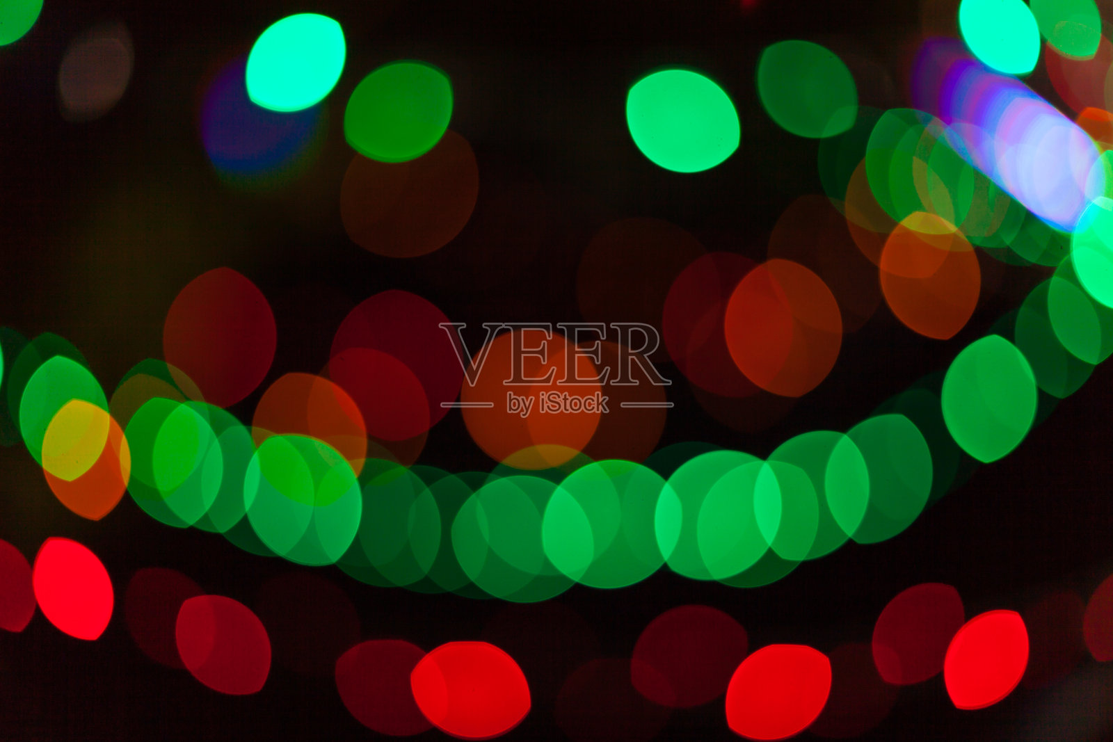 散焦散景灯照片摄影图片