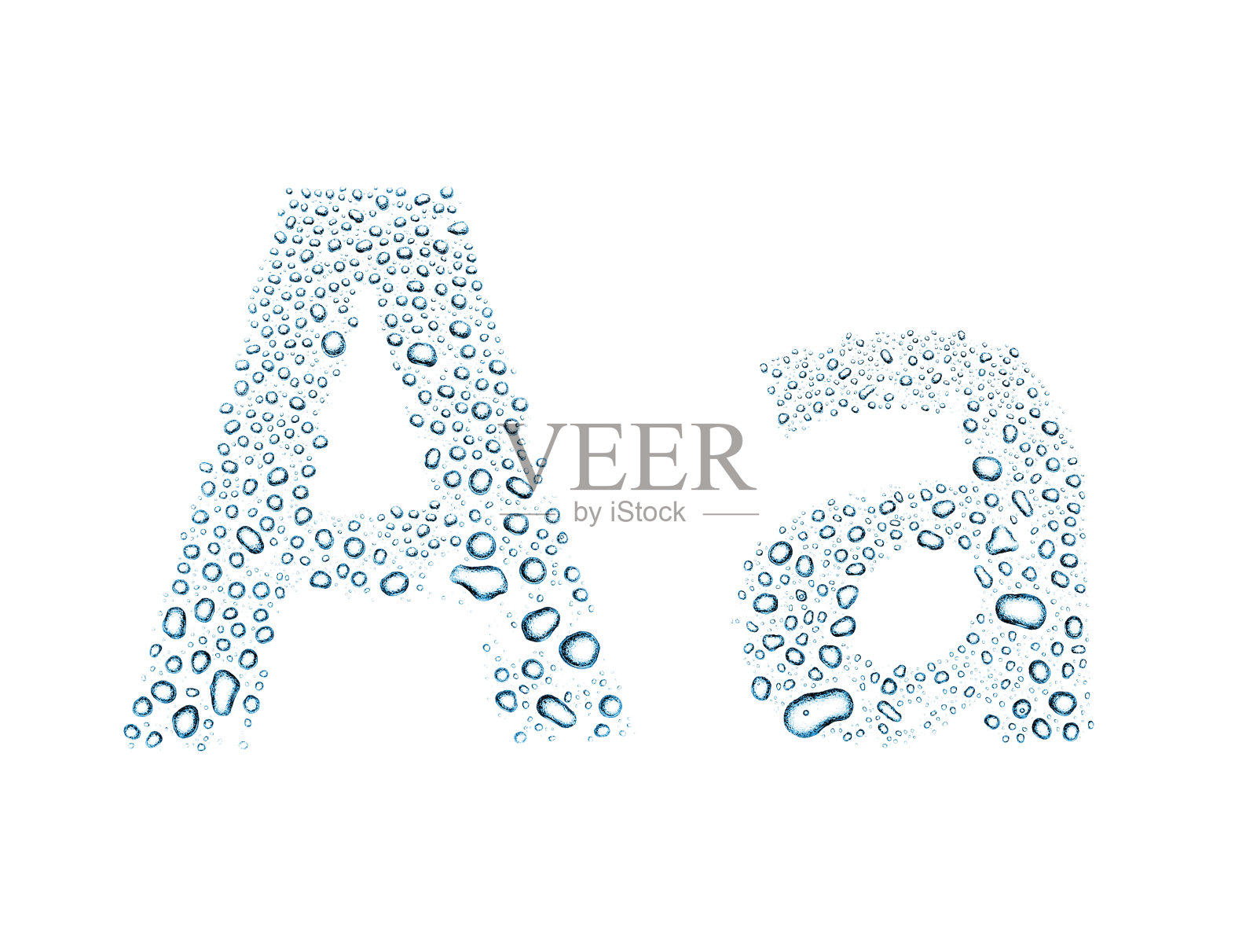 水滴字母a，孤立白色照片摄影图片