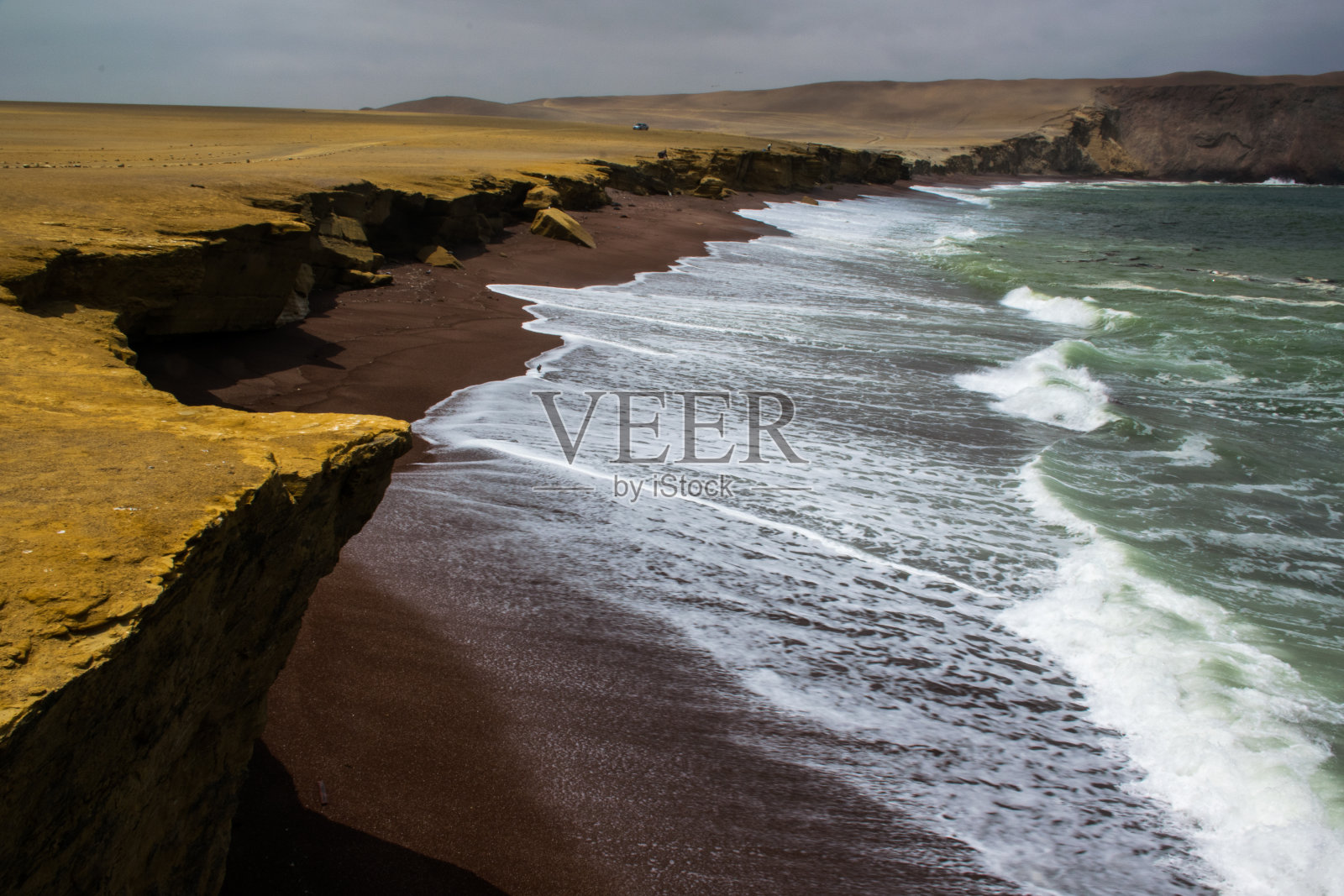 秘鲁红海滩照片摄影图片
