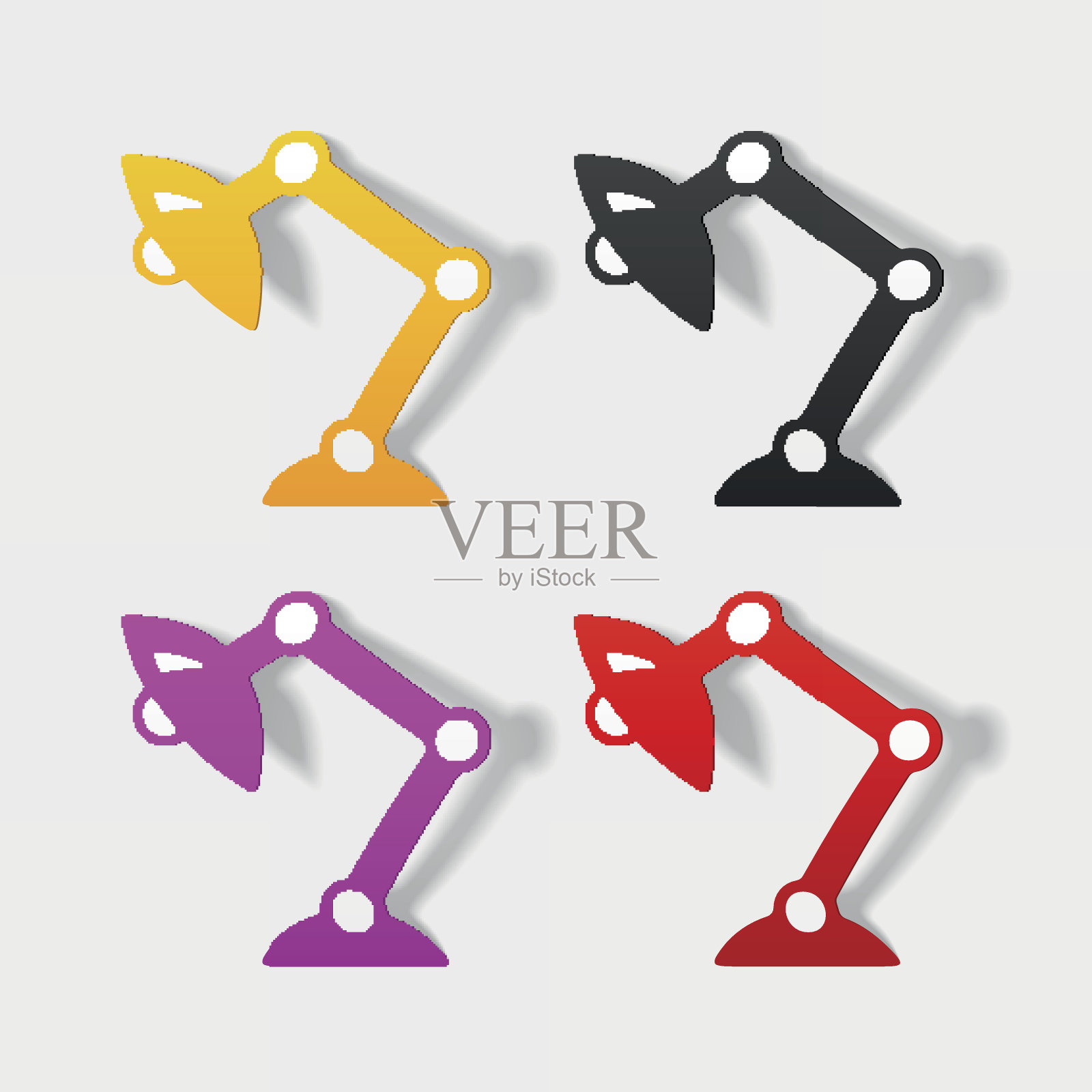 写实设计元素:台灯插画图片素材