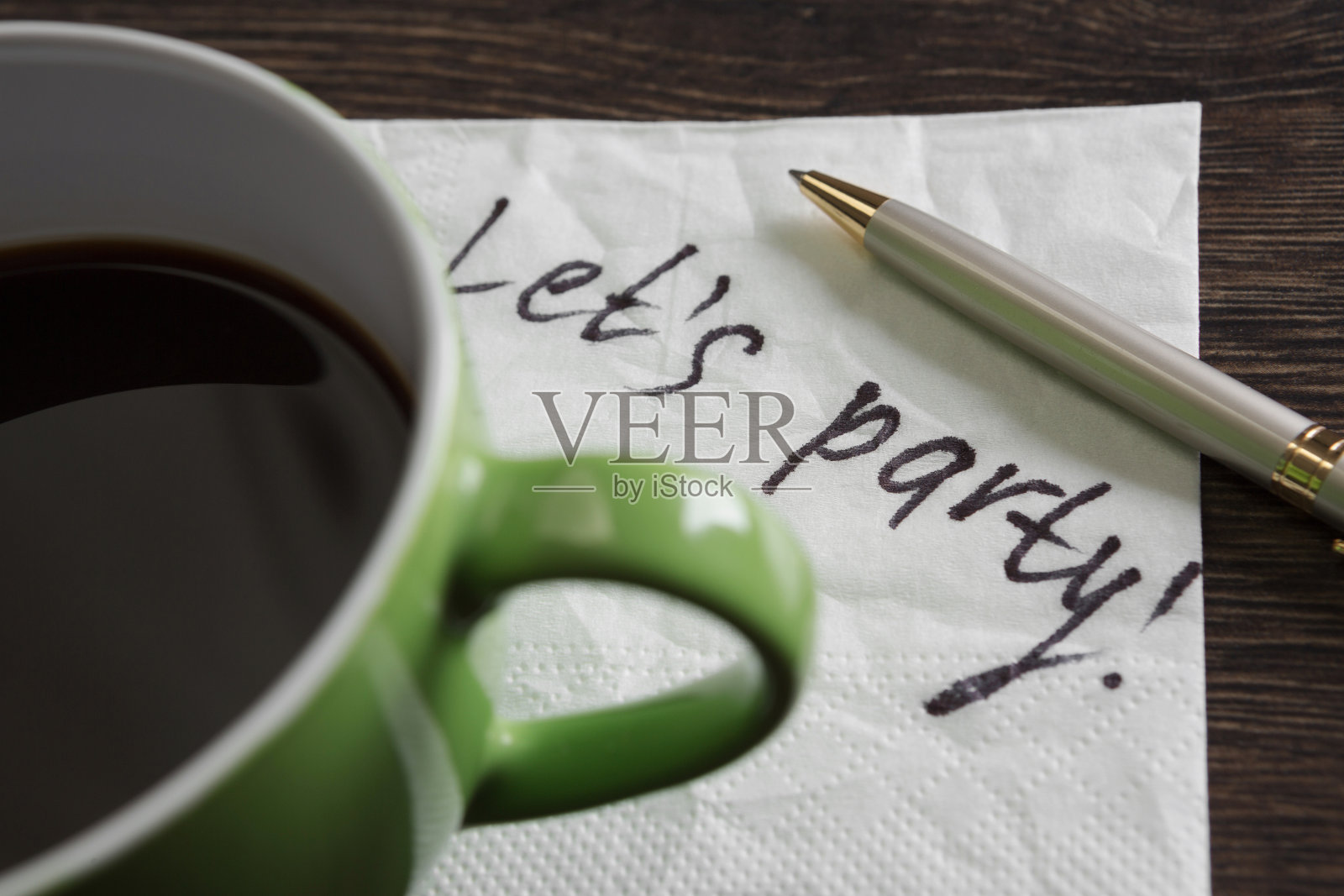 写在餐巾上的信息照片摄影图片