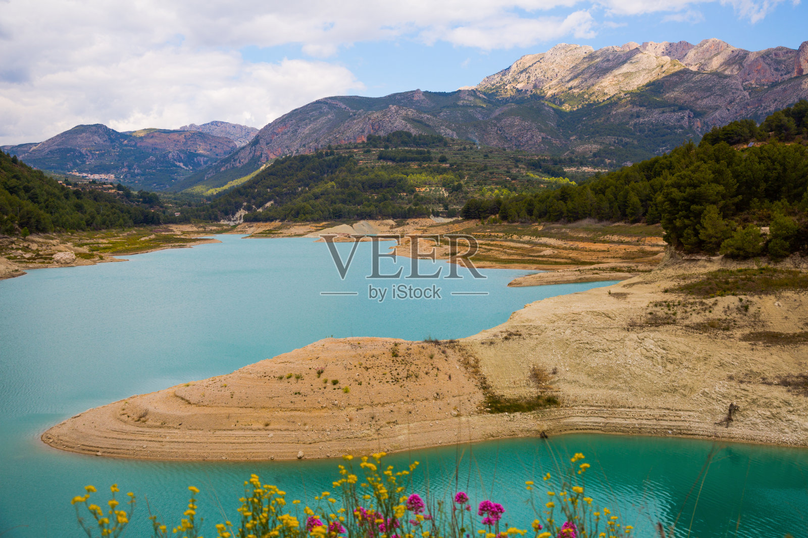 guadalest蓄水照片摄影图片
