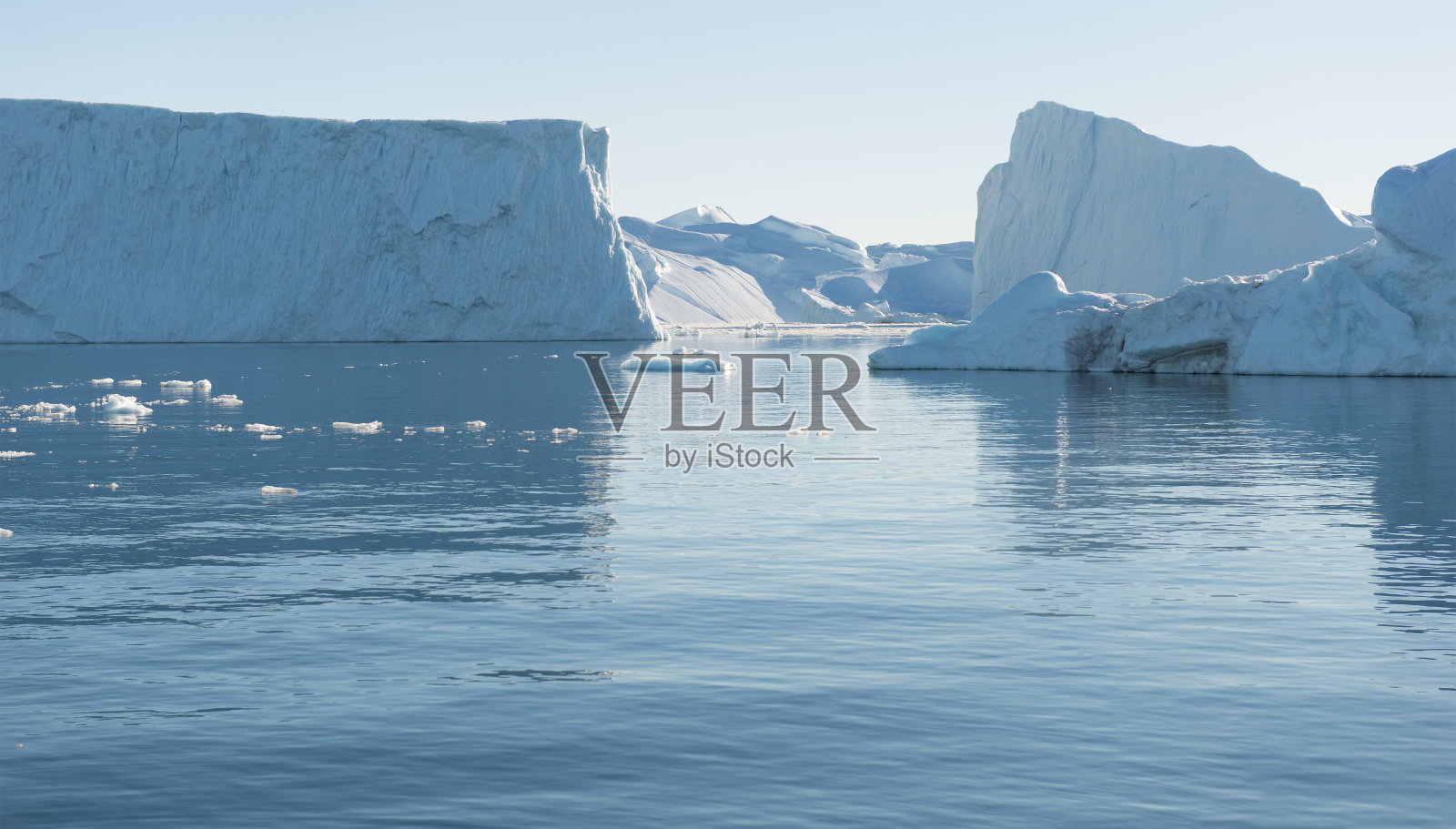 格陵兰岛的北极景观照片摄影图片