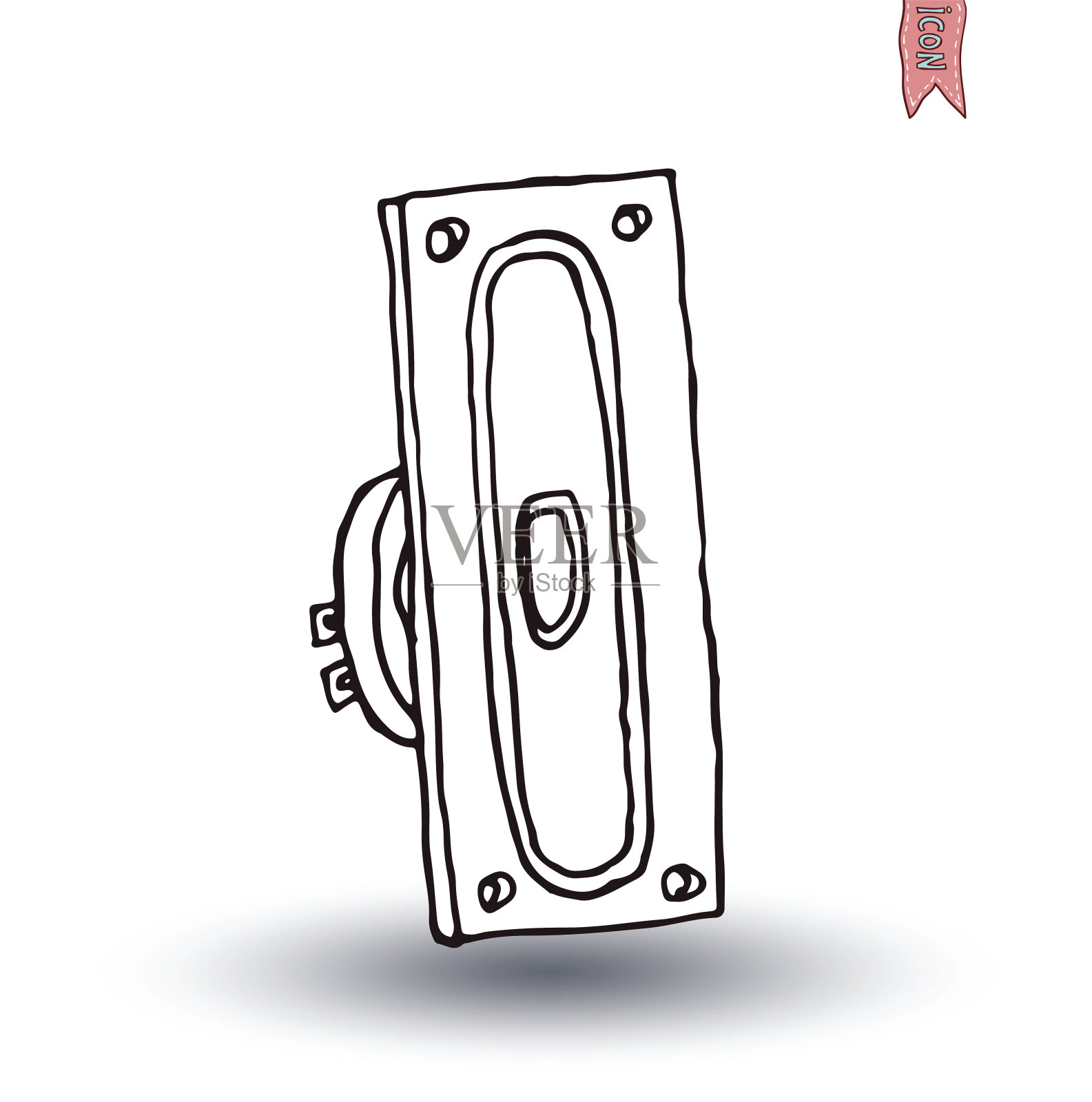 扬声器图标。矢量插图。插画图片素材