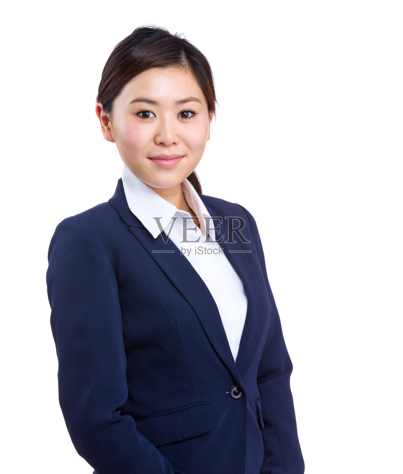 一个中国女商人的肖像照片摄影图片