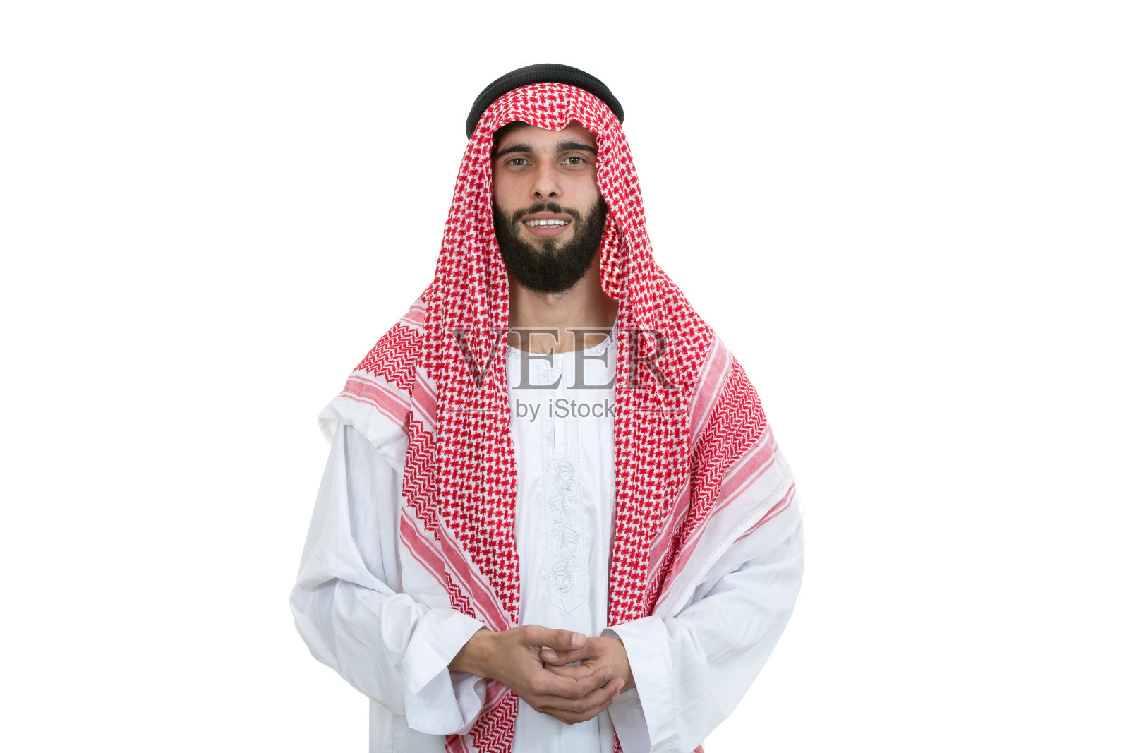 现代年轻阿拉伯男人表情严肃照片摄影图片