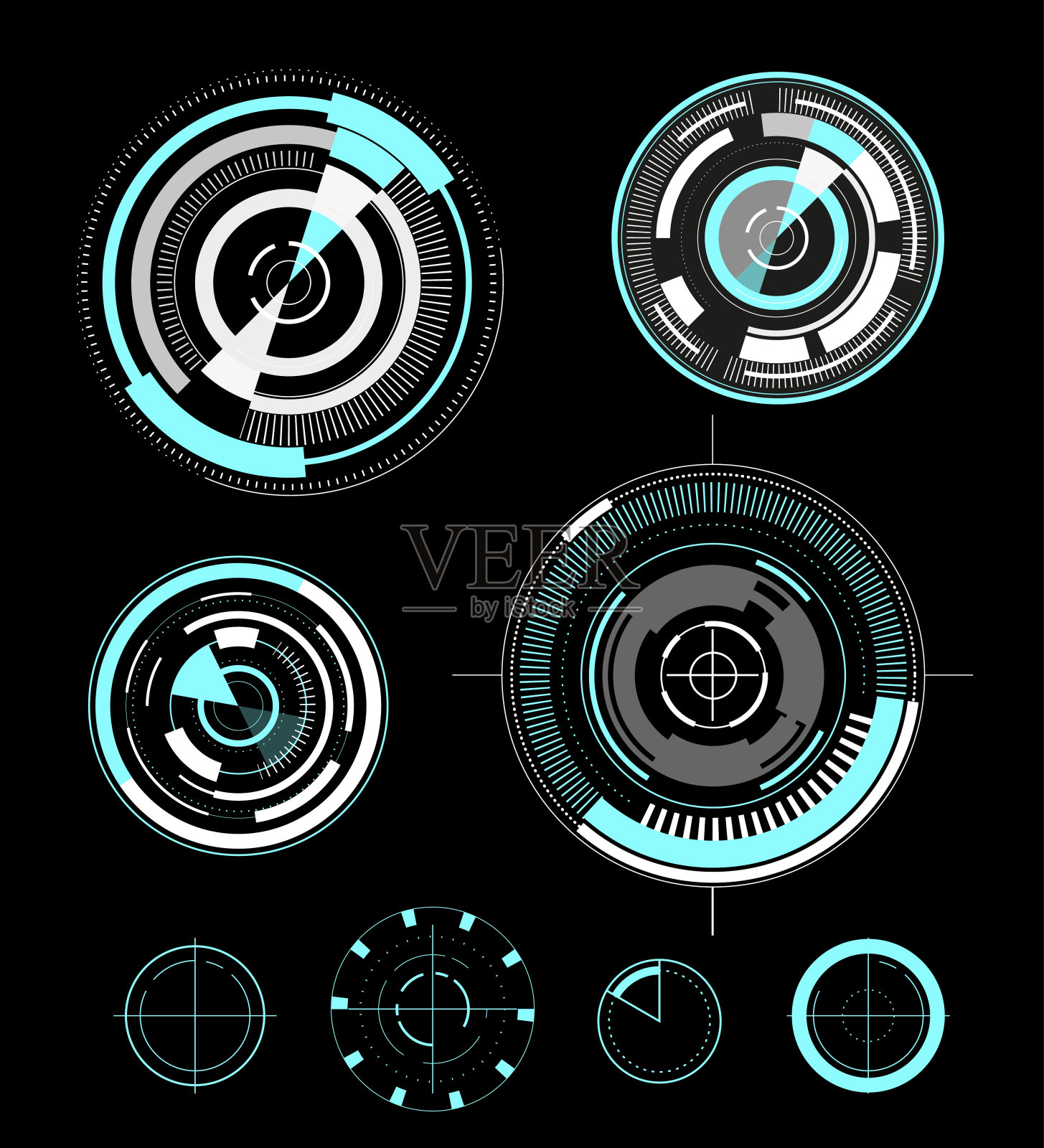 未来的用户界面设计元素。照片摄影图片