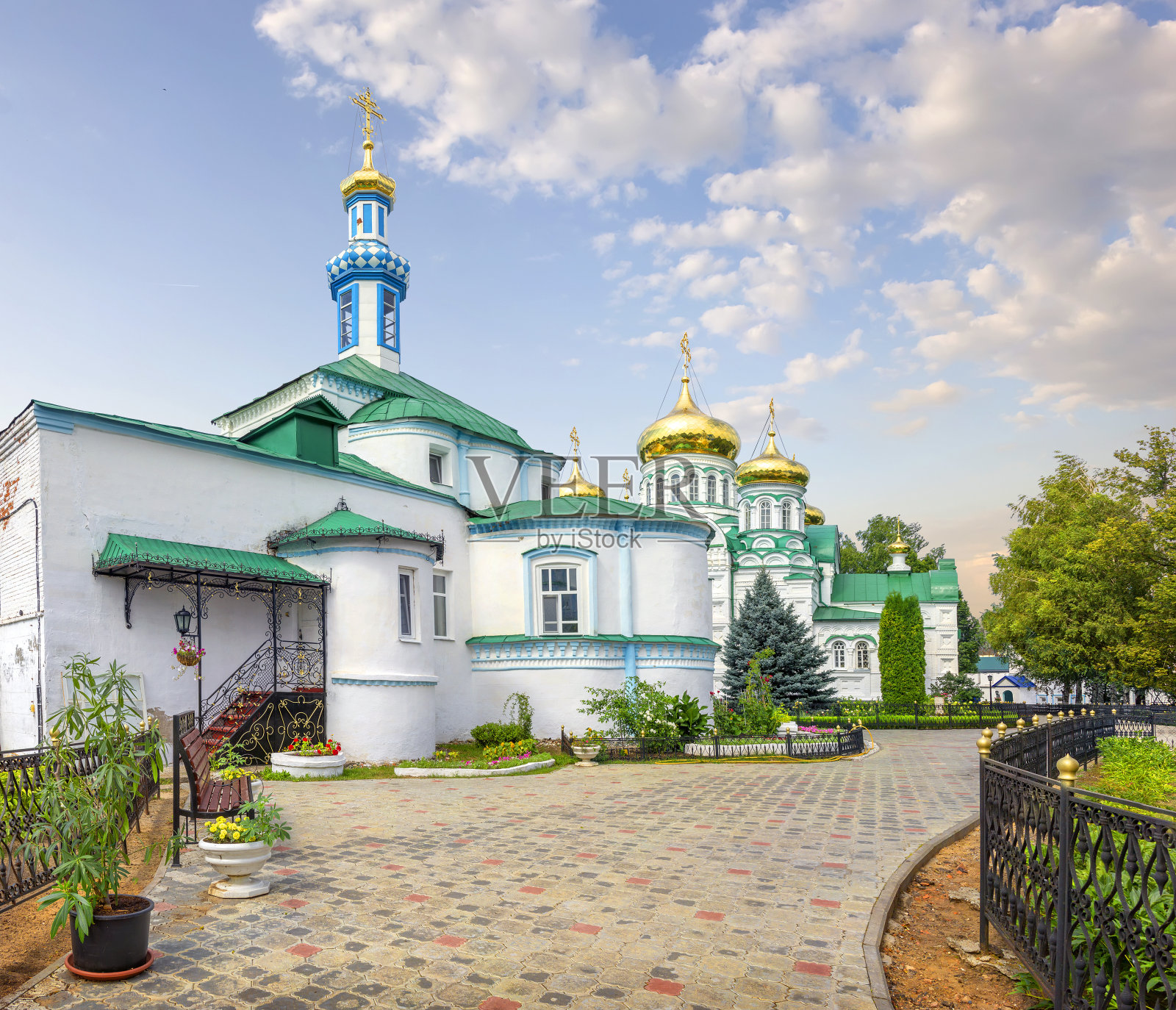 罗孚修道院。俄罗斯喀山,鞑靼斯坦。照片摄影图片