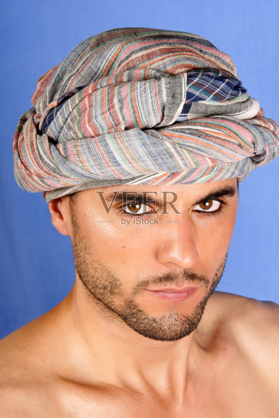 男人的头巾照片摄影图片