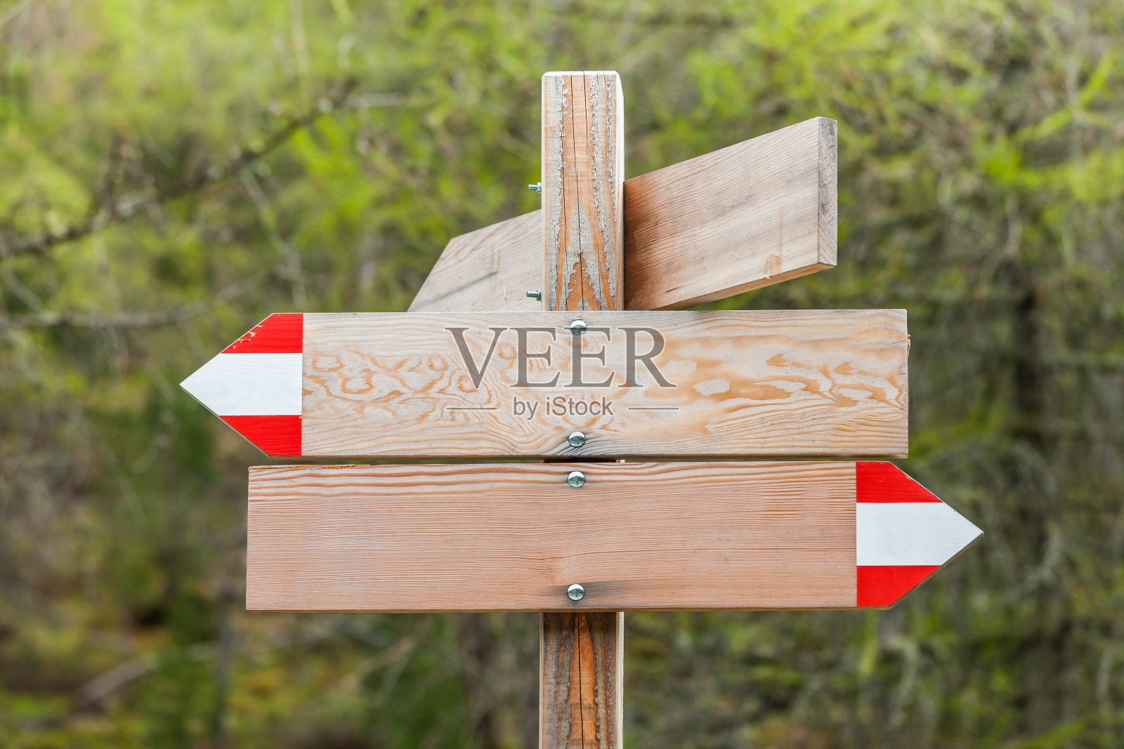 木制的路标(空的)照片摄影图片