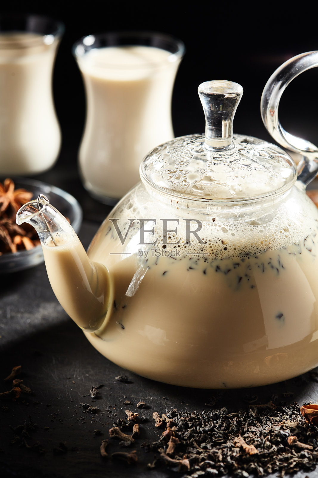 印度香料茶照片摄影图片