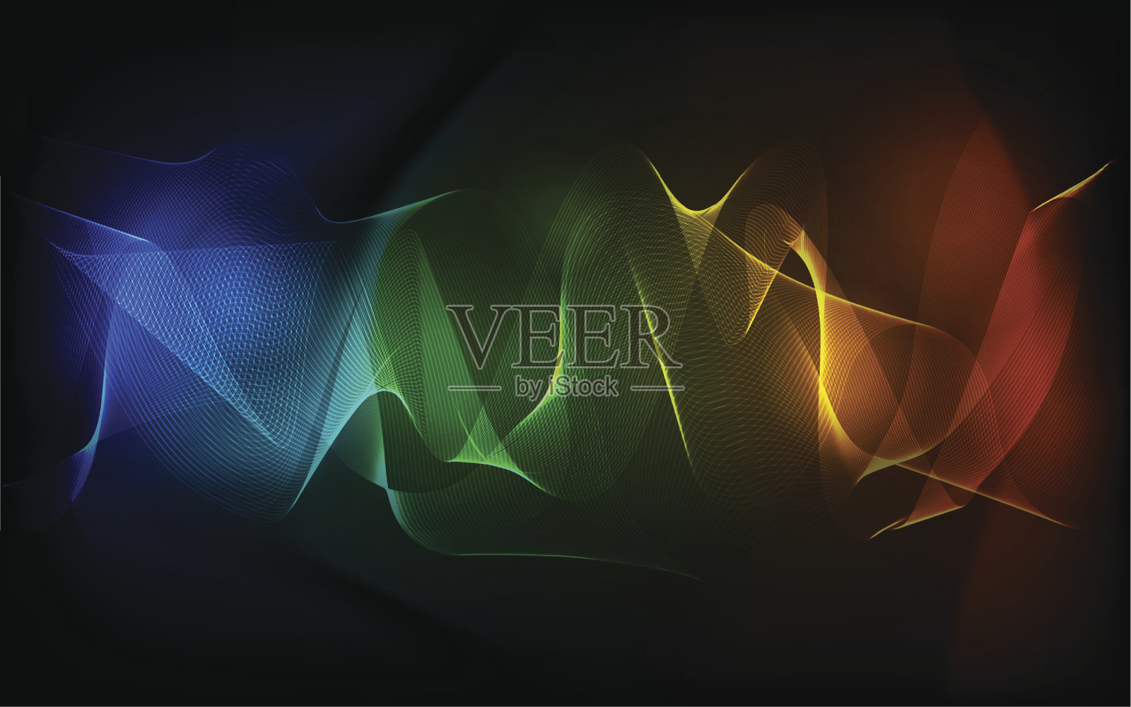 抽象幻想彩虹线编织渐变背景插画图片素材