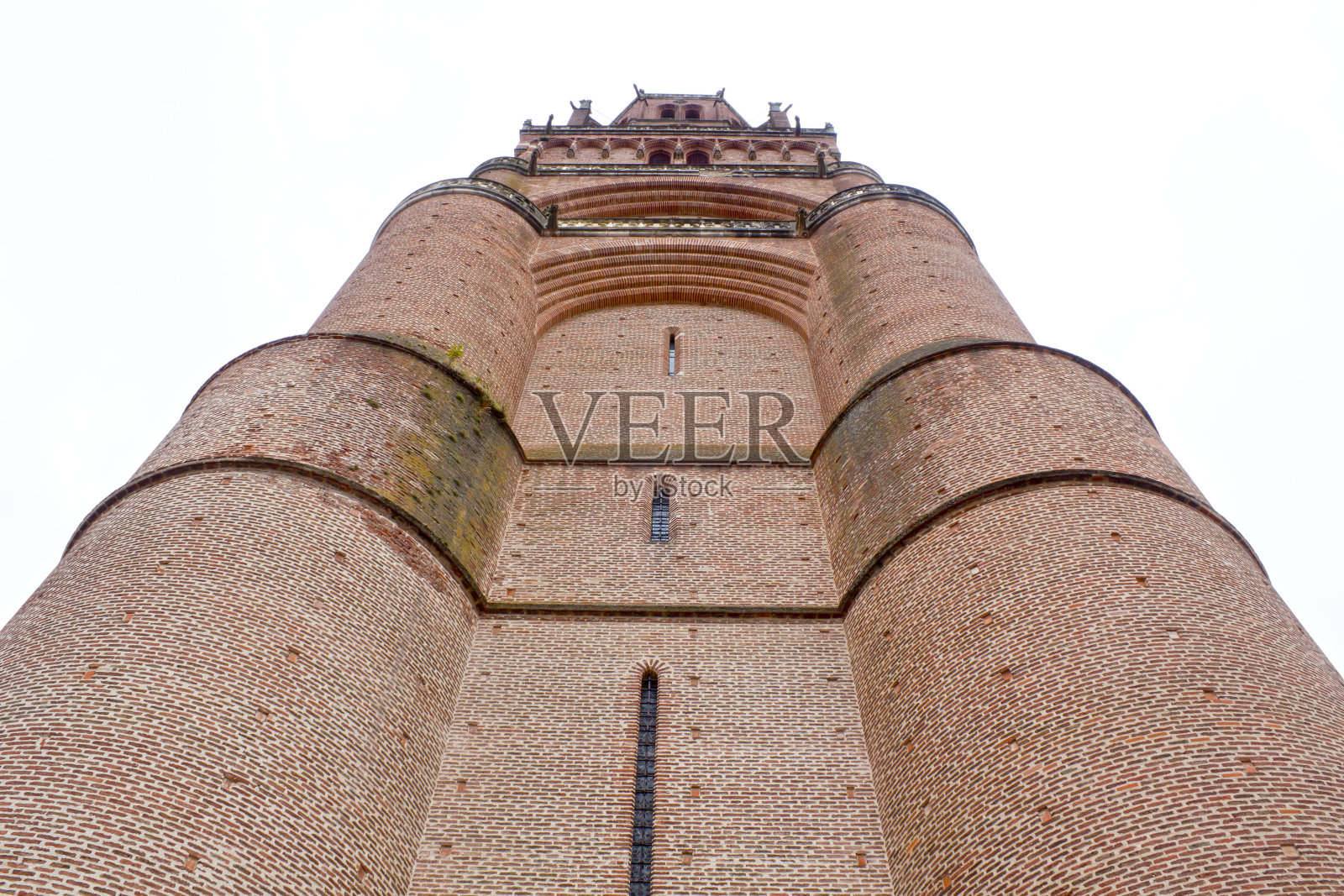 巨大的圣塞西莉亚大教堂，位于法国阿尔比照片摄影图片