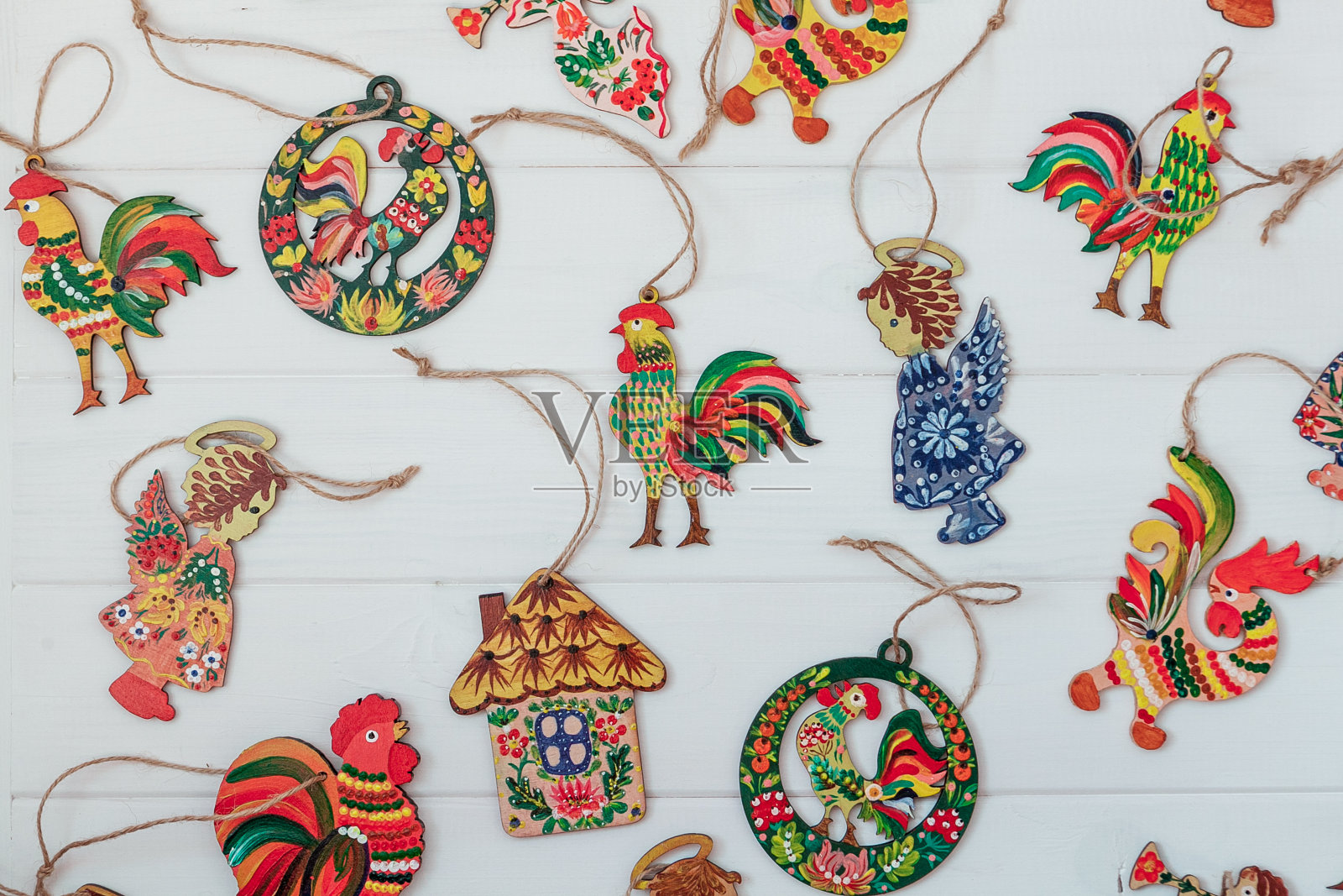 收集圣诞木制玩具。这个玩具是由照片摄影图片