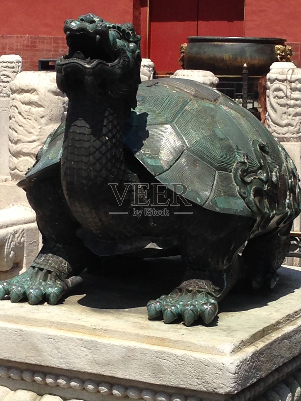 中国古代龟雕照片摄影图片