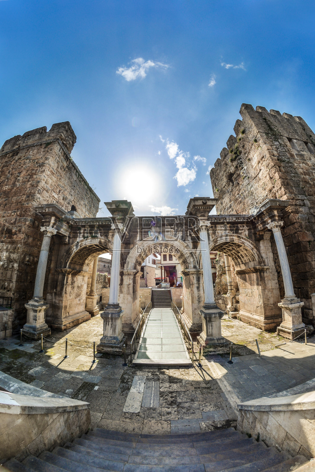 哈德良门安塔利亚照片摄影图片