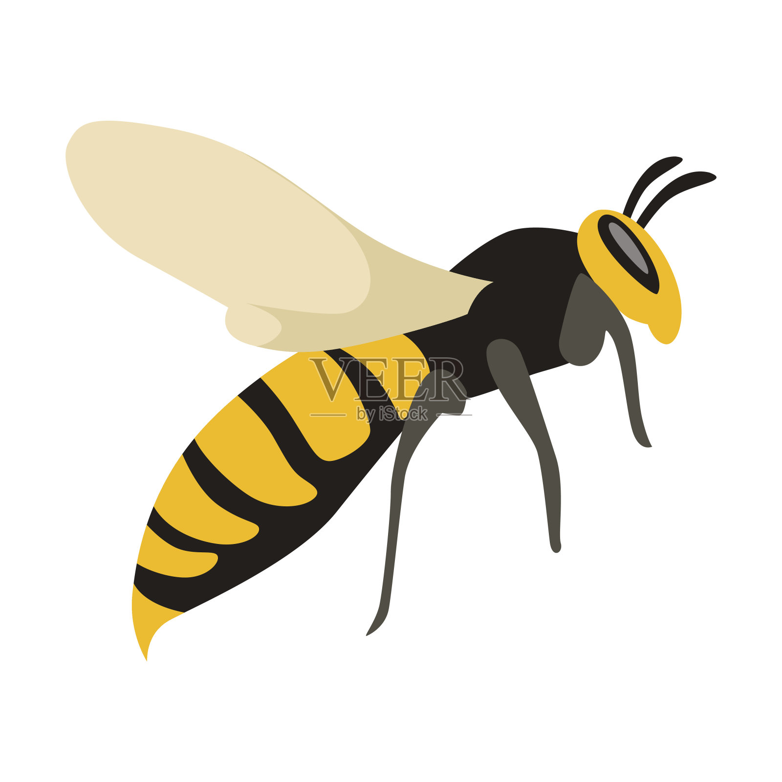 害虫防治概念与昆虫灭虫器剪影平面矢量插图设计元素图片