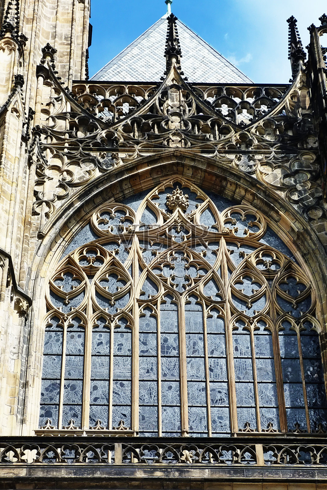 布拉格圣维塔斯大教堂的细节照片摄影图片