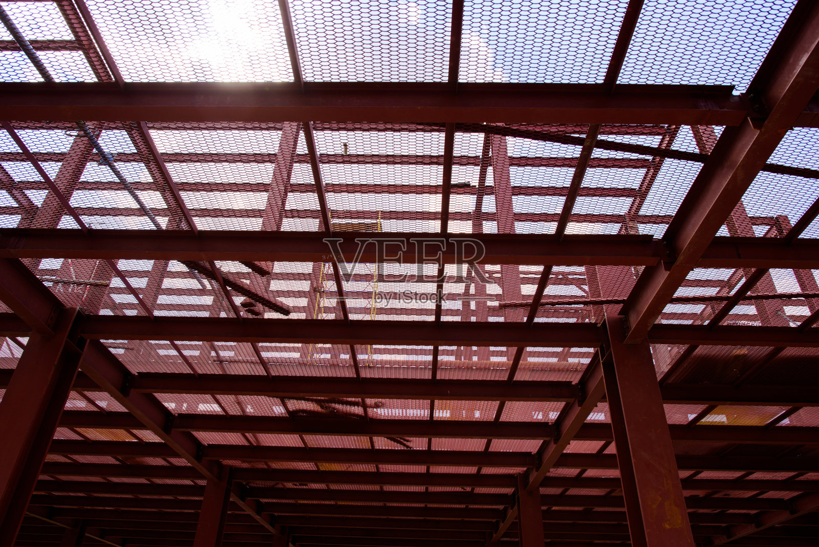 钢结构施工照片摄影图片