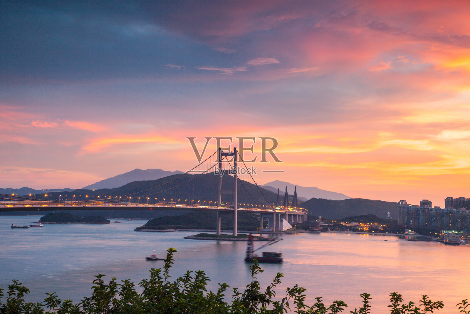 香港青马大桥照片摄影图片