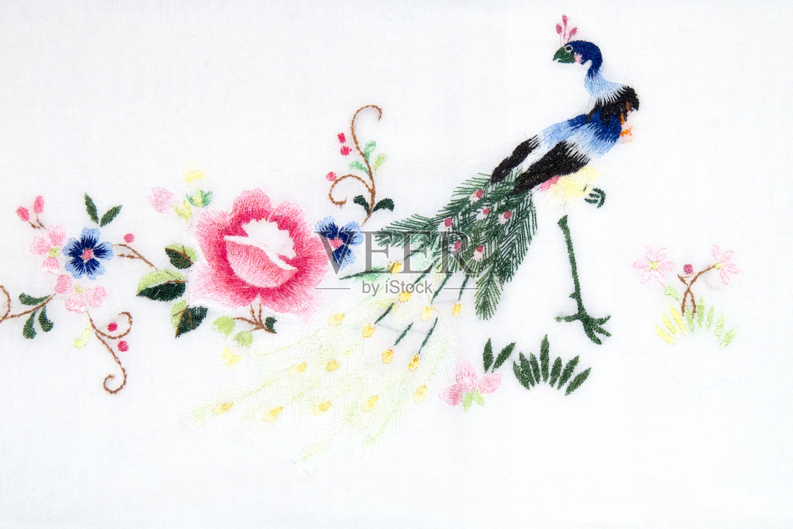 手工刺绣照片摄影图片