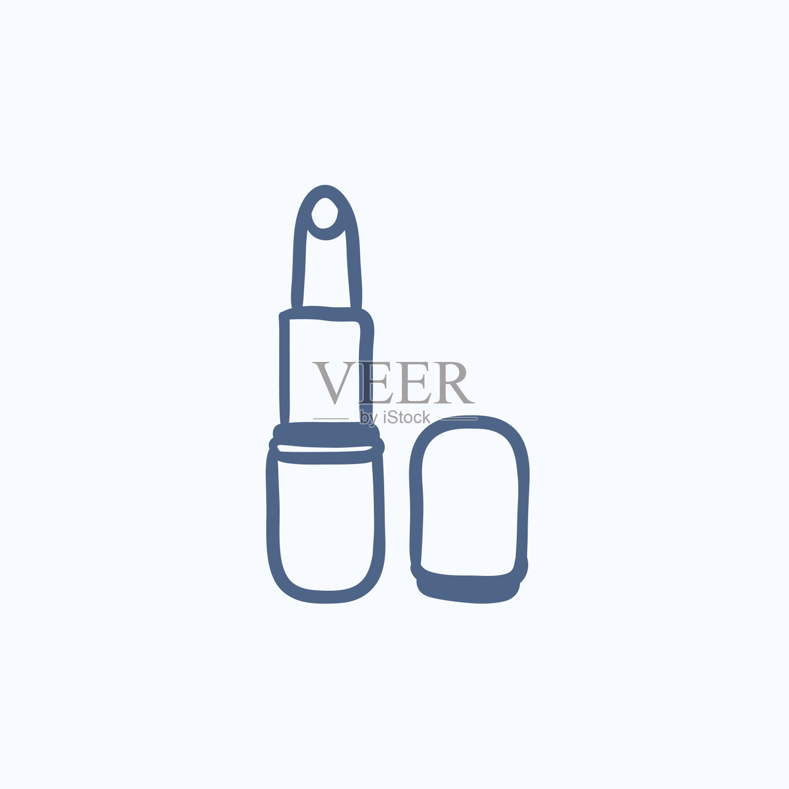 口红草图图标。图标素材