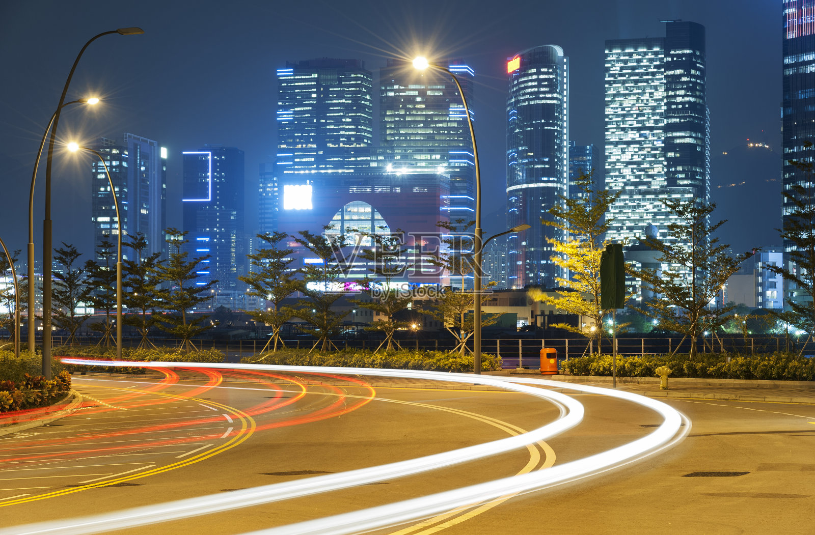 晚上交通照片摄影图片