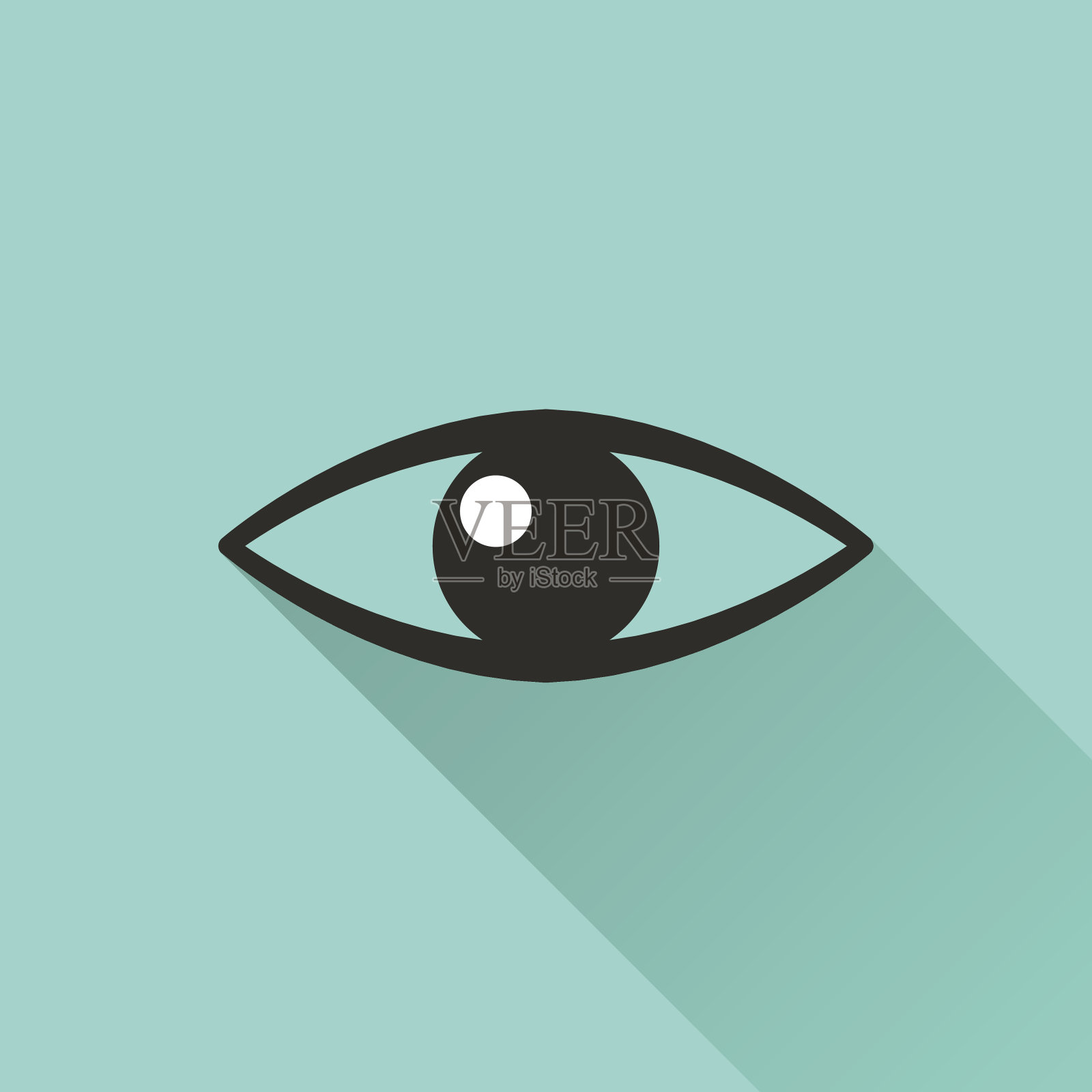 眼睛矢量图标。插画图片素材