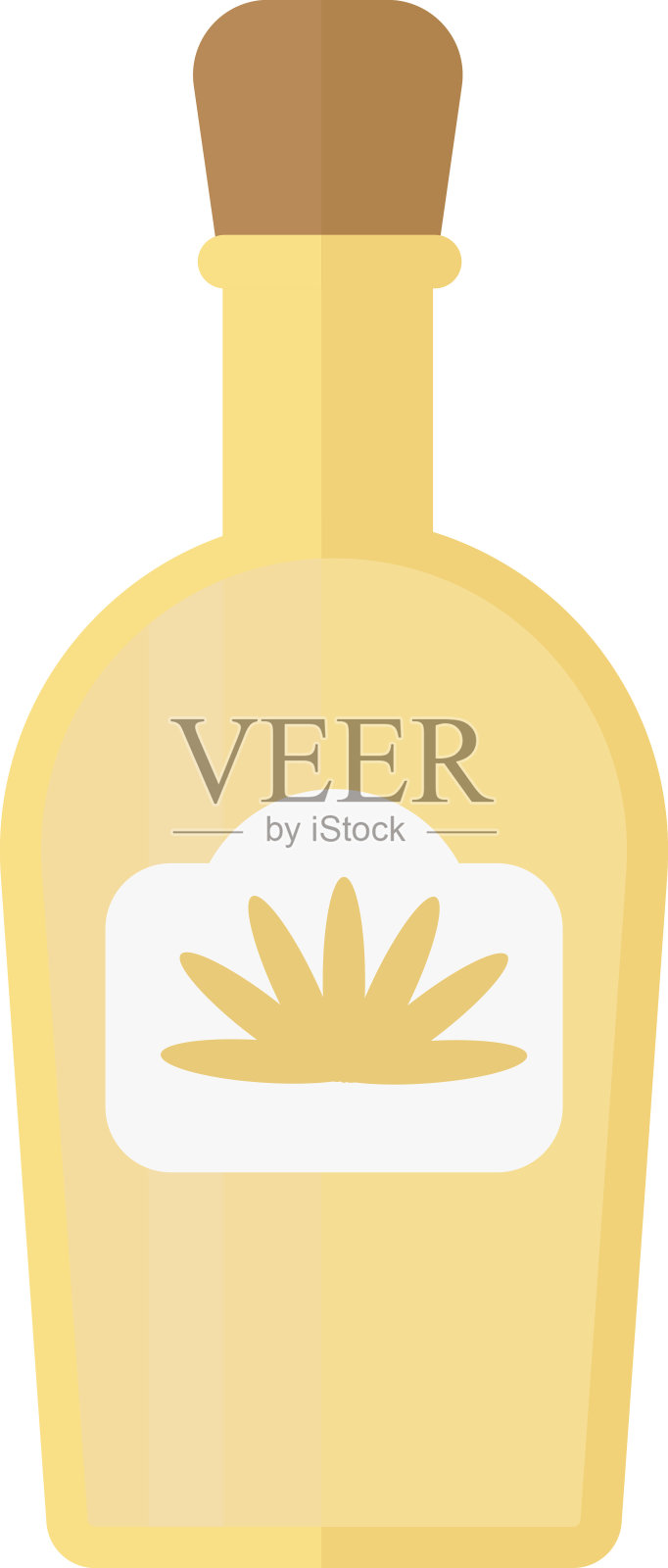 龙舌兰瓶矢量插图。插画图片素材