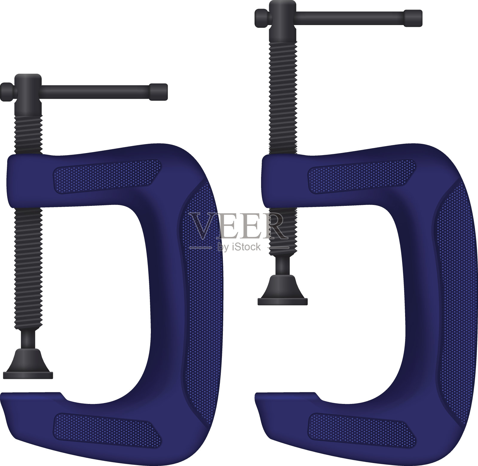 c形夹。开启和关闭设计元素图片